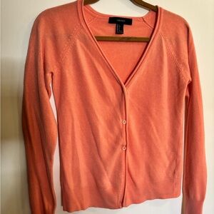 Forever 21 Peach Button-Up Cardigan